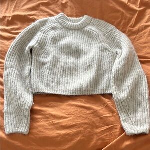 H&M Women's Wool Sweater in Light Gray